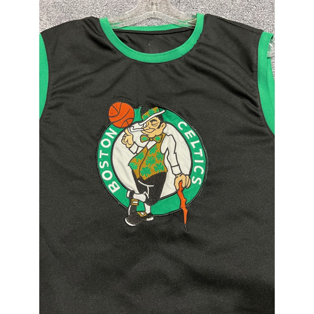 Boston Celtics Jayson Tatum 0 Basketball Jersey Black Green Mens Medium